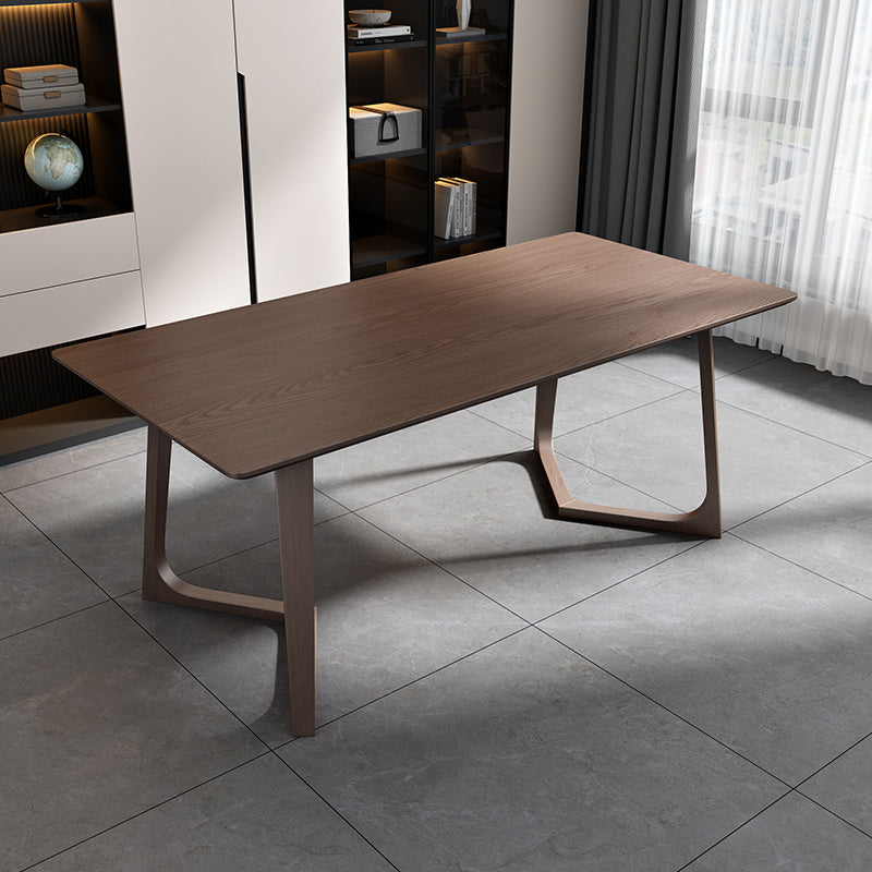 Zeitgenössischer Büroschreibtisch Massives Holz Rechteck 29,53 Zoll großer Schreibtisch