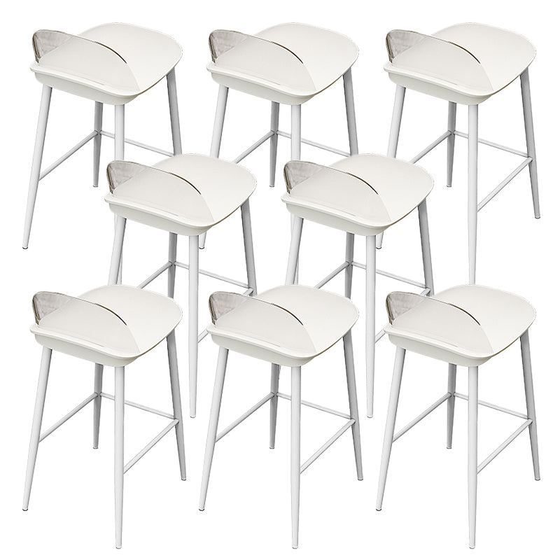 Contemporary Acrylic Bar Stools Low Back Living Room Counter Chair