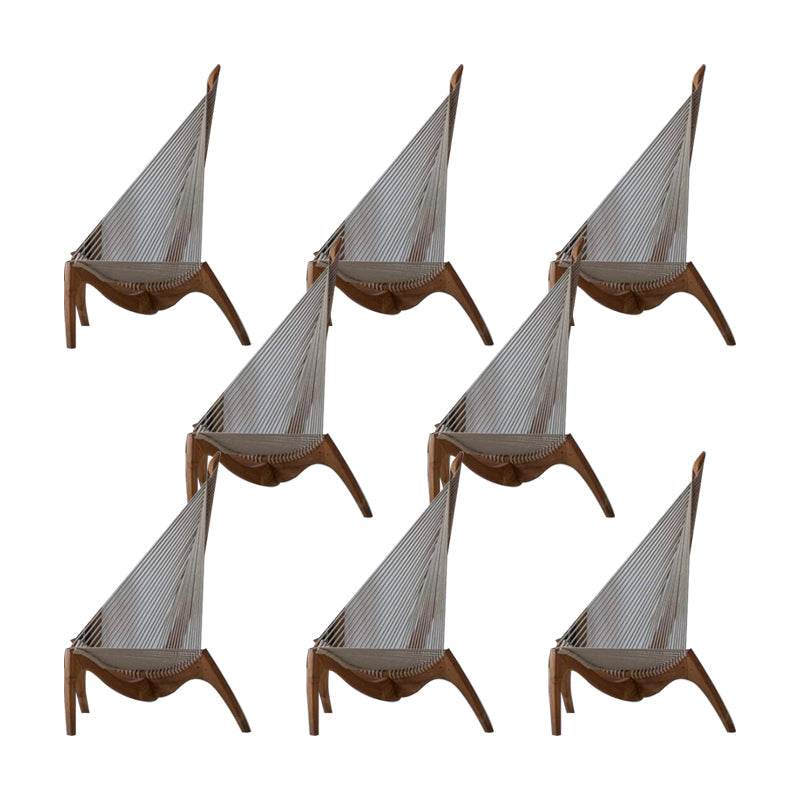 Silla lateral de estilo moderno silla lateral de madera sólida para el comedor