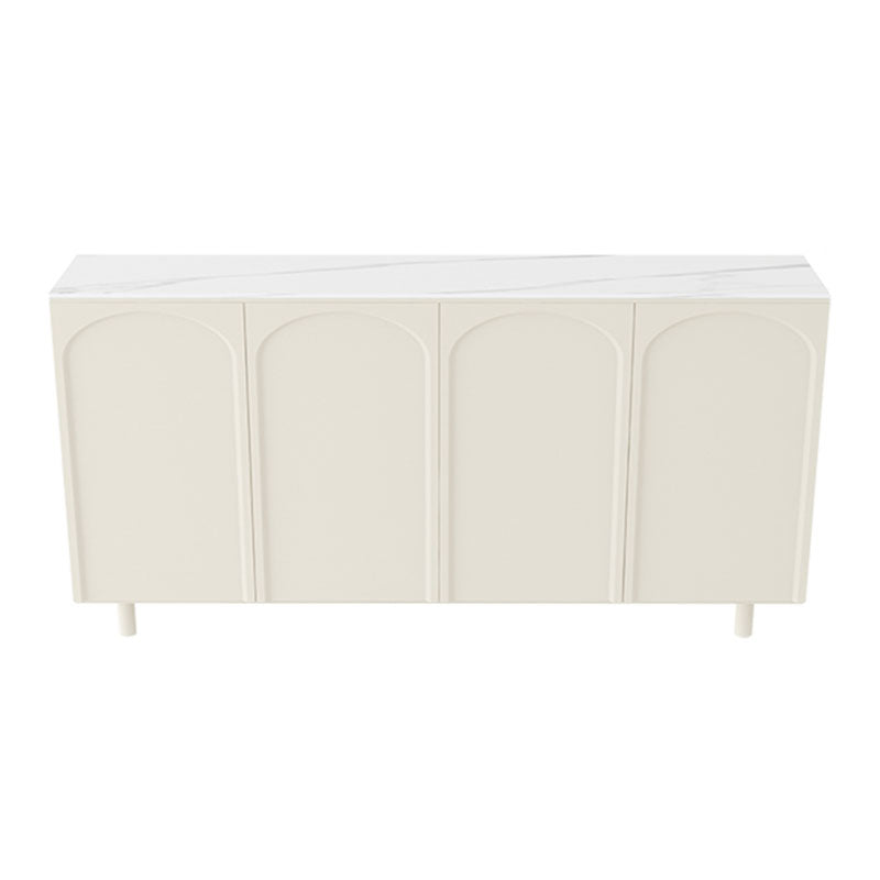 Moderno tavolo da tavolo a buffet in legno con porte per sala da pranzo