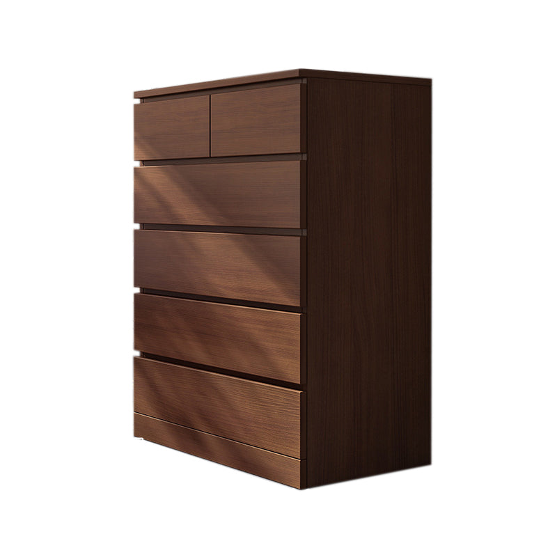 Contemporary Manufactured Wood Accent Chest Rectangle Accent Chest with Drawer 24"L x 16"W x 43"H Nut-Brown 6 Clearhalo 'Cabinets & Chests' 'cabinets_chests' 'furn' 'furn_cabinets_chests' 'Furniture' 'Living Room Furniture' 7374456
