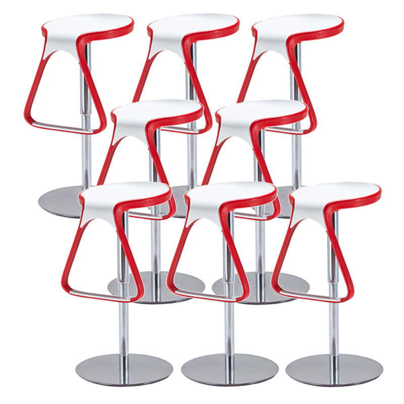 Plastic Counter Stool Modern Adjustable Height Bar Stool with Footrest