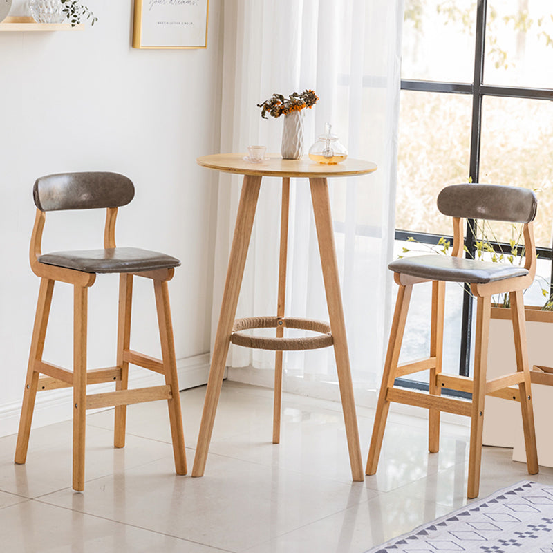 Set di bar rotondi contemporanei 1/3 pezzi tavolo da pub in legno per casa