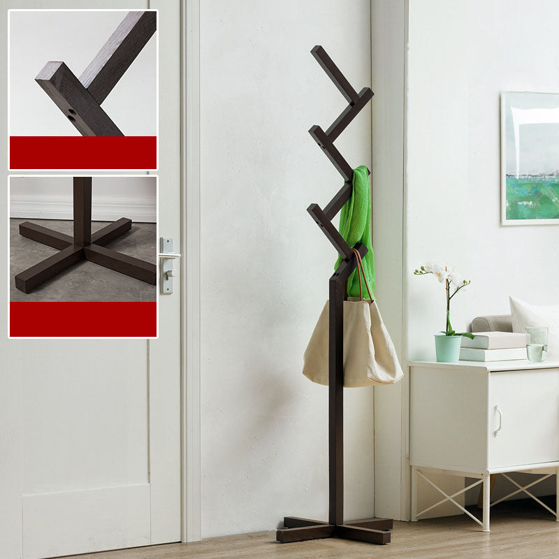 Eigentijdse hal staan houten vrij staande zaalstandaard met haak