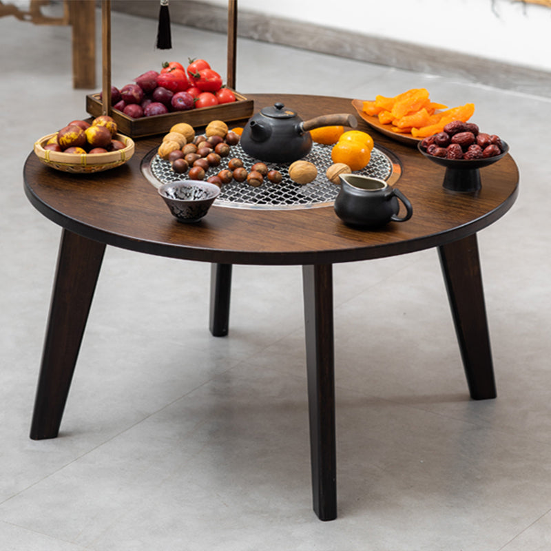 Contemporary Coffee Table Wooden 4 Legs Coffee Cocktail Table for Living Room 31.5"L x 31.5"W x 27.6"H Clearhalo 'Coffee & Accent Tables' 'Coffee Tables' 'coffee_tables' 'furn' 'furn_coffee_tables' 'Furniture' 'Living Room Furniture' 7385888