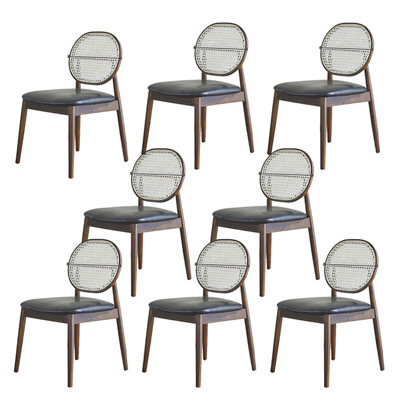 Chaise latéral de style industriel chaise de salle à manger côté cadre en bois pour salle à manger