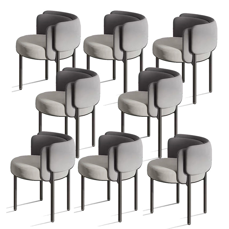 Industriële stijl armstoel gestoffeerde eetkamerstoel voor slaapkamer