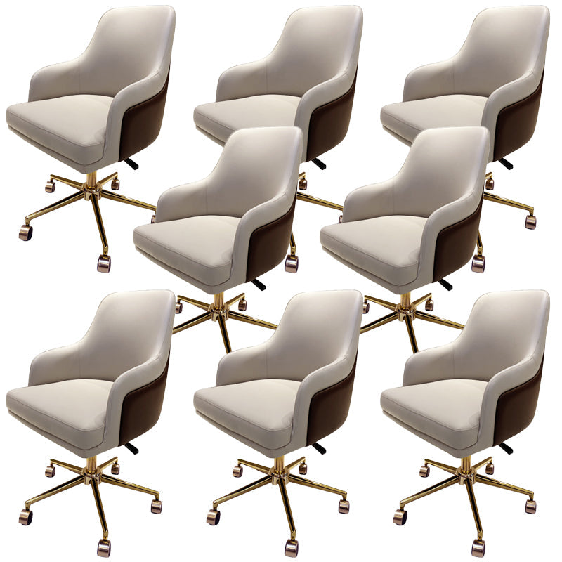 Chaise de bureau moderne Hauteur de siège réglable chaise pivotante sans bras