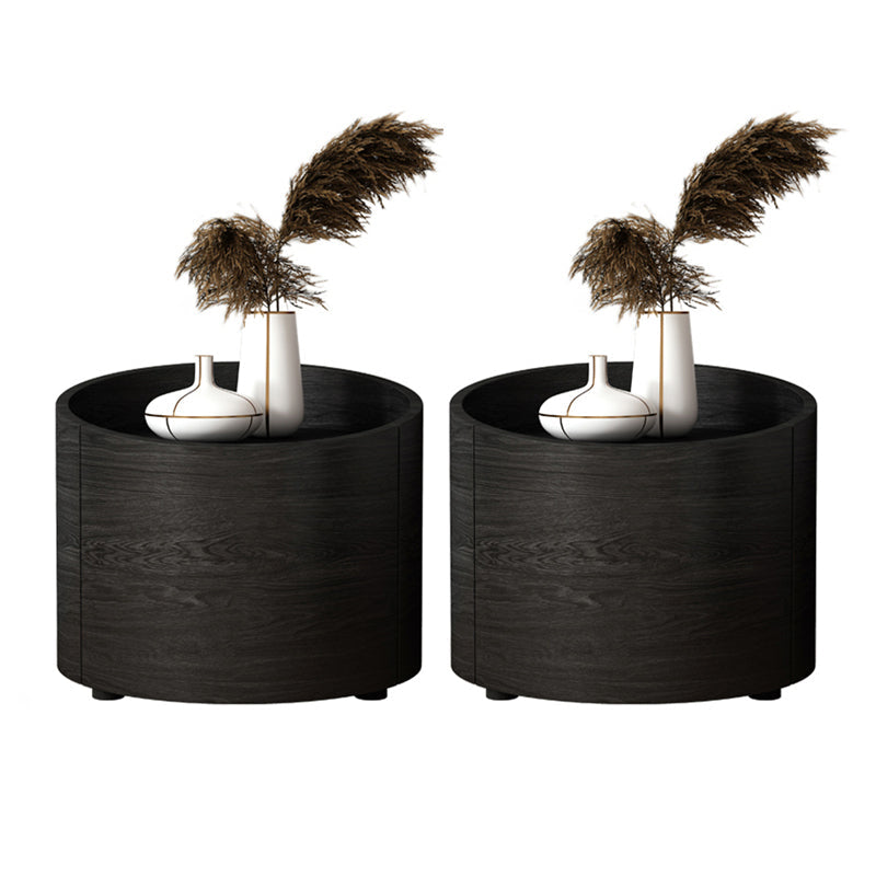 木製のベッドナイトスタンドクラシックモダンベッドサイドキャビネットの引き出し付き