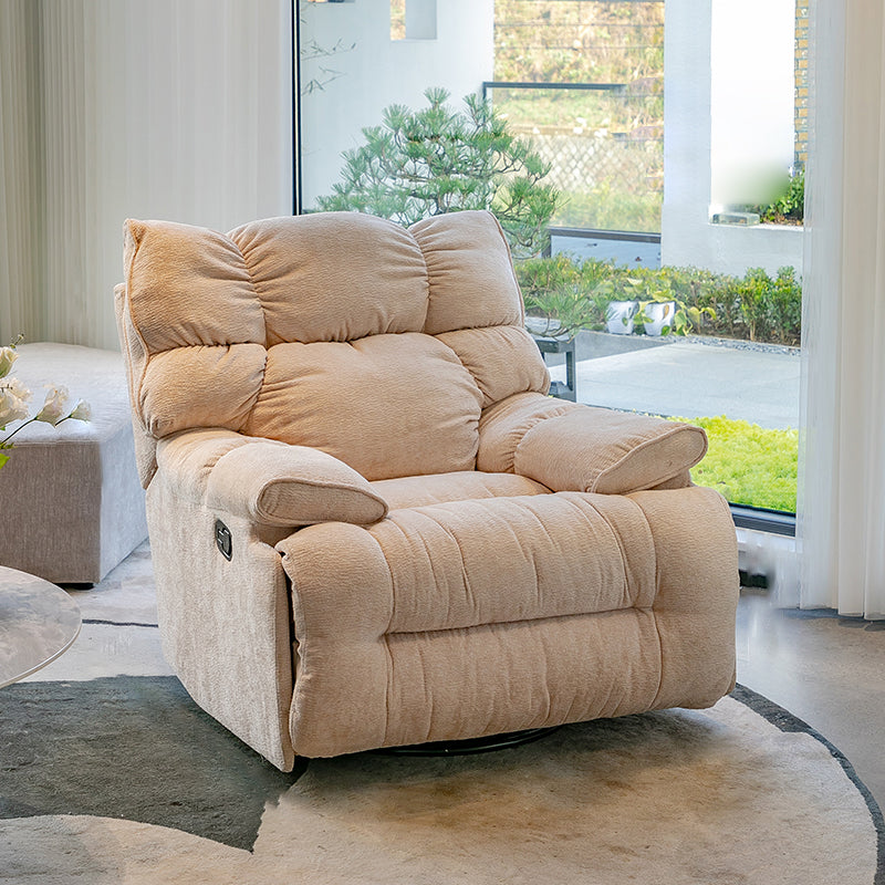 Reclinabile standard posteriore trapuntato con base in metallo in velluto reclinabile