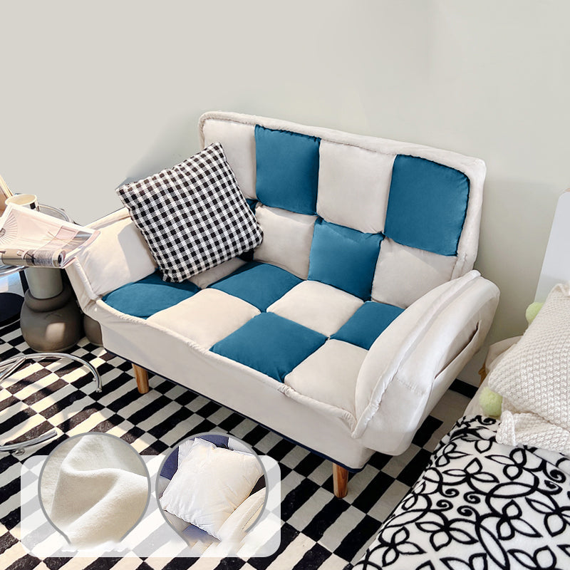 Flared Arm Loveseat Sofa Apartment Arm Settee for Living Room