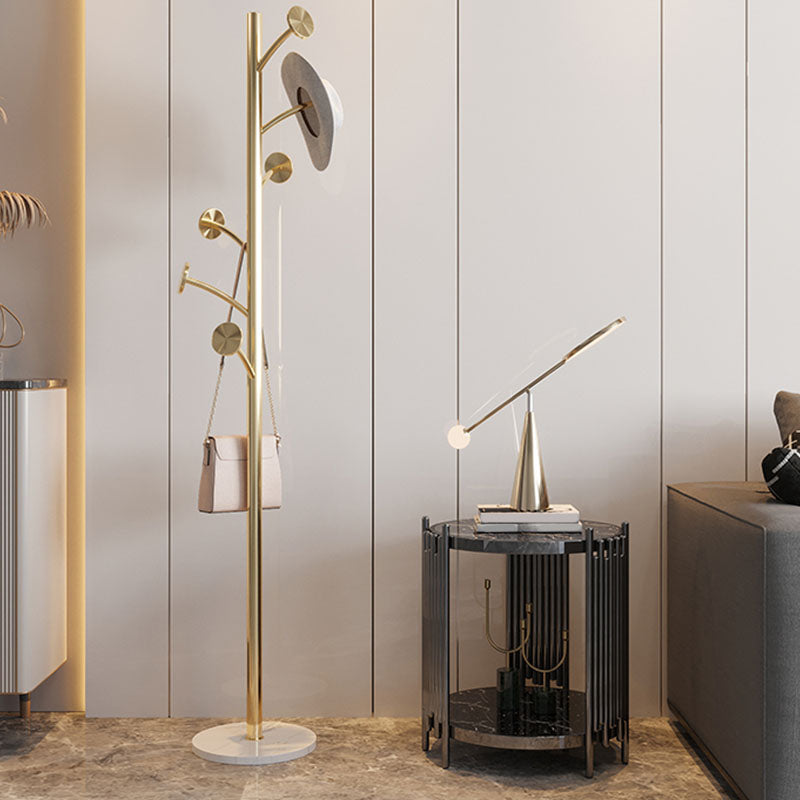 MODERNA IN ACCIAIO AUSCITALE STAND STANTE MONTRO MONTRO DELL'ALTA ALTA DEGLI 70,87 "con base di marmo