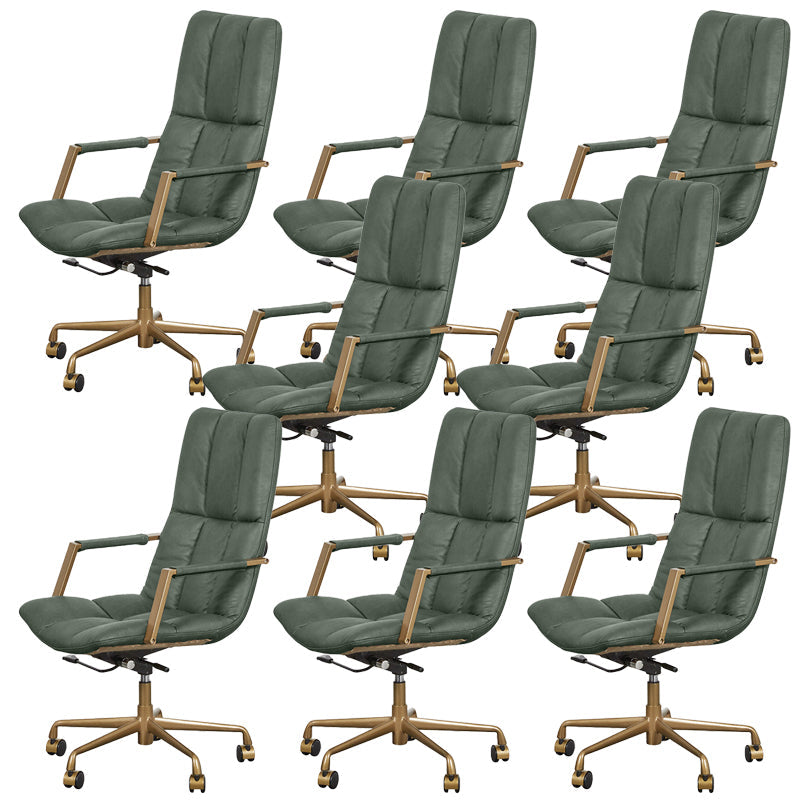 Modernismo Armas fijas Silla de oficina Mecanismo de inclinación Silla de escritorio con ruedas para el hogar