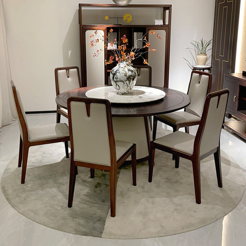 Set da pranzo moderno 1/7 pezzi con mobili da cucina a base di legno