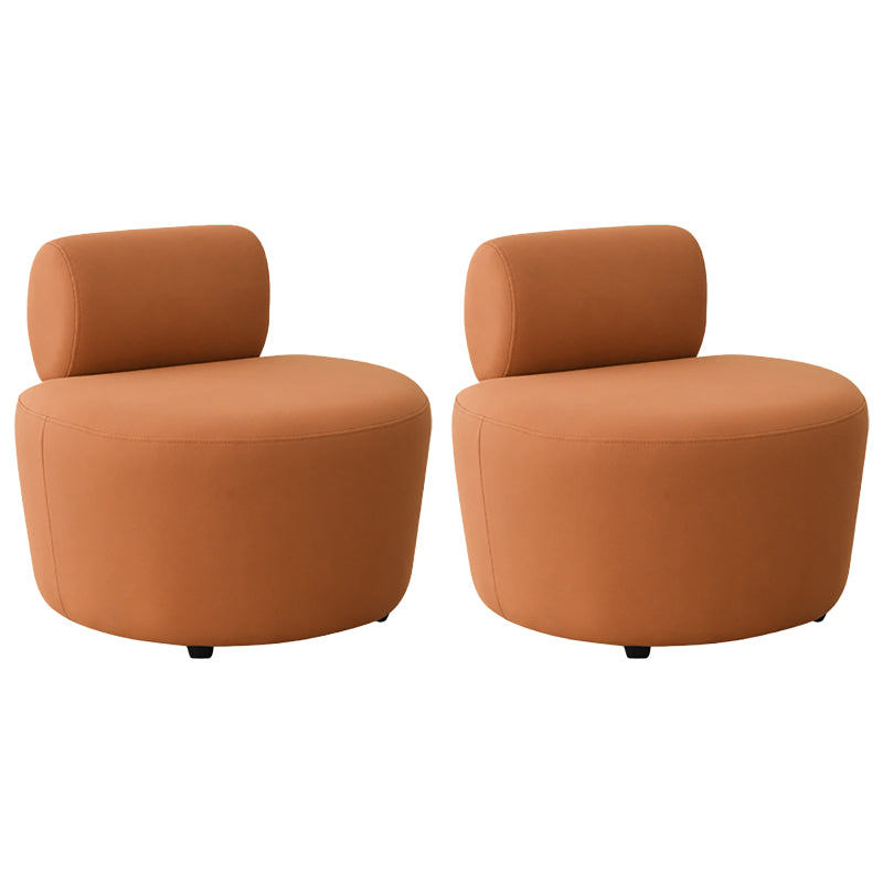 Sedia accento per pantofola in finta in pelle finta contemporanea con schiena fissa