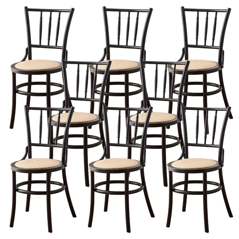 Comedor silla de comedor sin brazo silla lateral de madera sólida