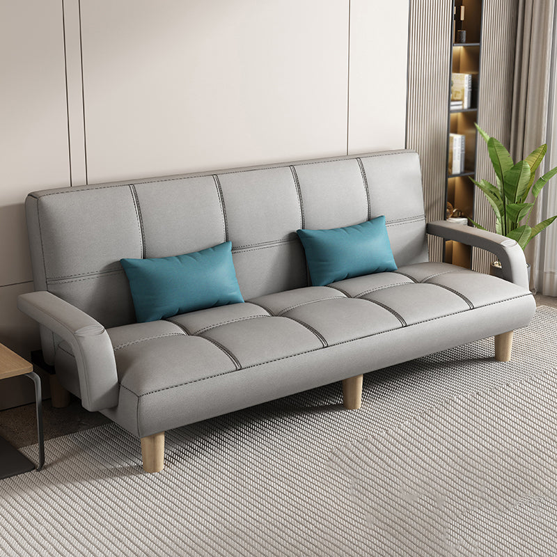 Sofá de sofá cama escandinava Futon Sofá Biscuit Back Futon Sleeper Sofa