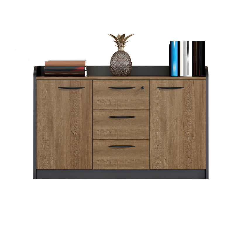 Gabinete de bloqueo de llave de marco de madera de almacenamiento moderno medieval