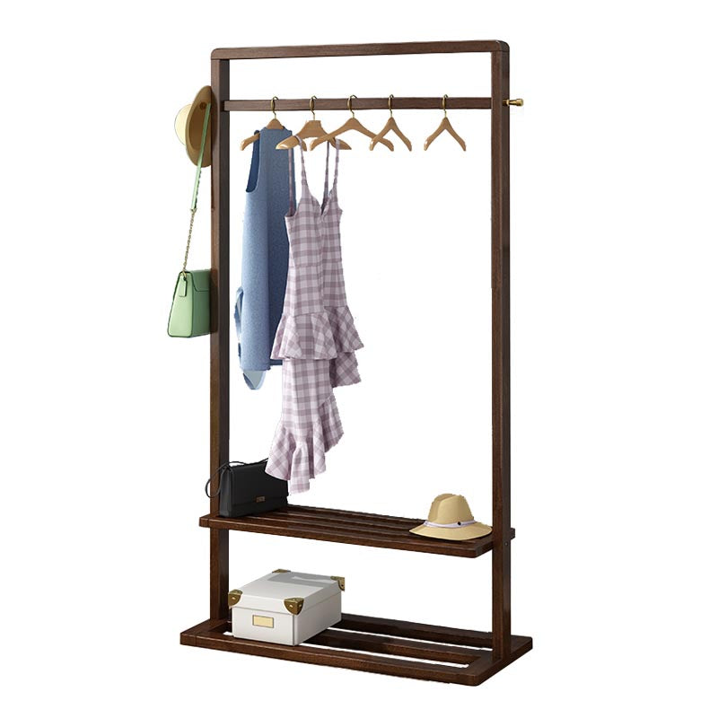 Eigentijdse slaapkamer garderobe massieve houten planken opslag armoire voor thuis