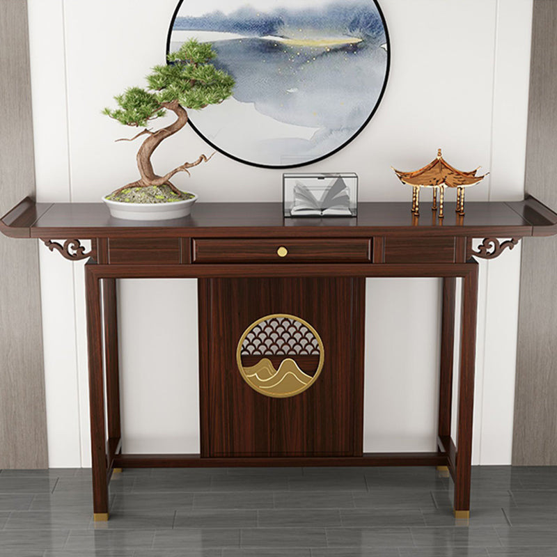 Tavolo console contemporanea a forma di rettangolo tavolo di divano console in legno per hall