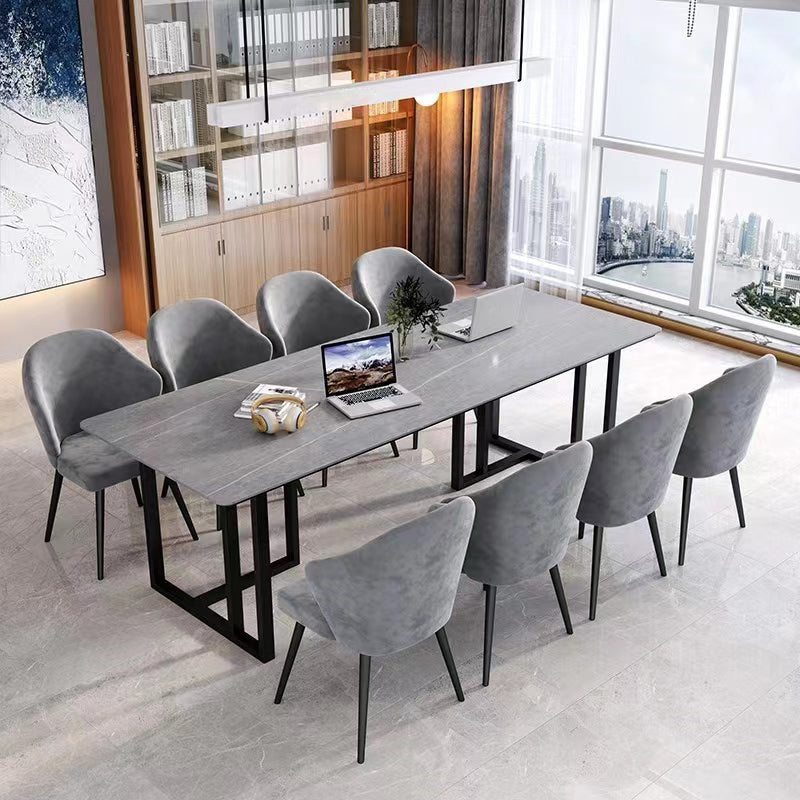 RECTANGE STREE TOP BURIS BUREAU BUREAU MODERNE STYLE DÉCRIT AVEC MÉTAL BASE POUR OFFICE