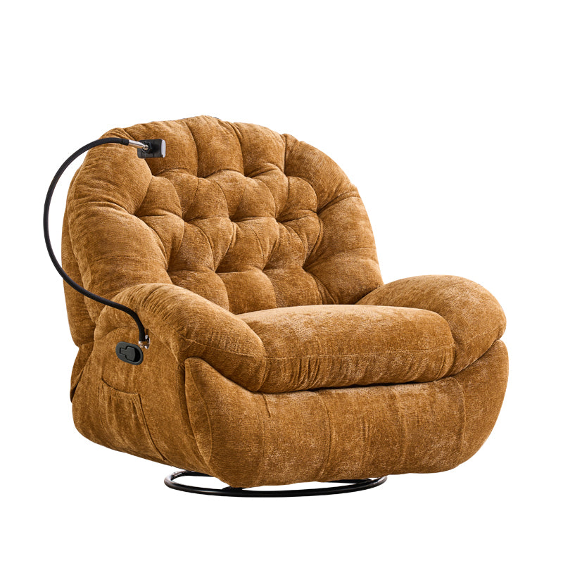 Contemporaneo Recliner Recliner Metal Solid Color Rocker girevole interno