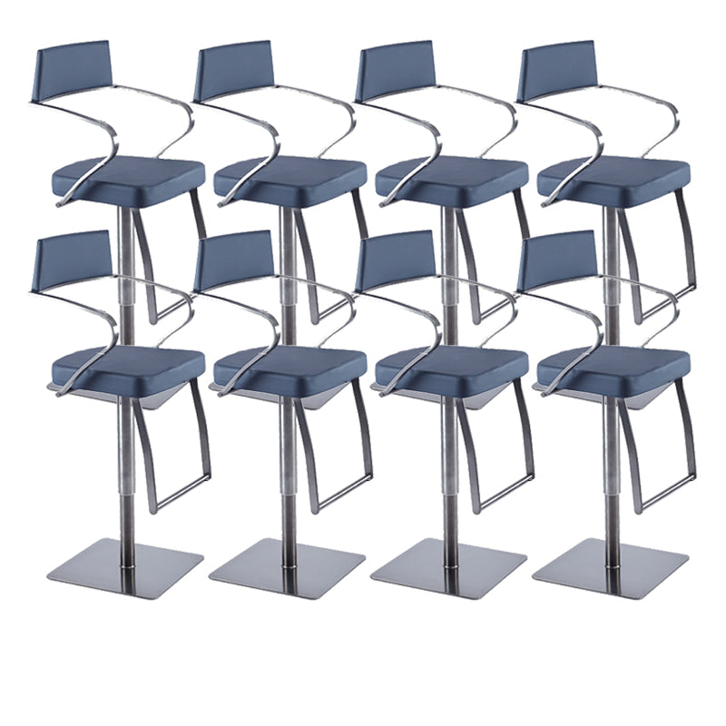 Moderne gepolsterte Counter Stool Bar-Hirghy-Barhocker mit Fußstütze