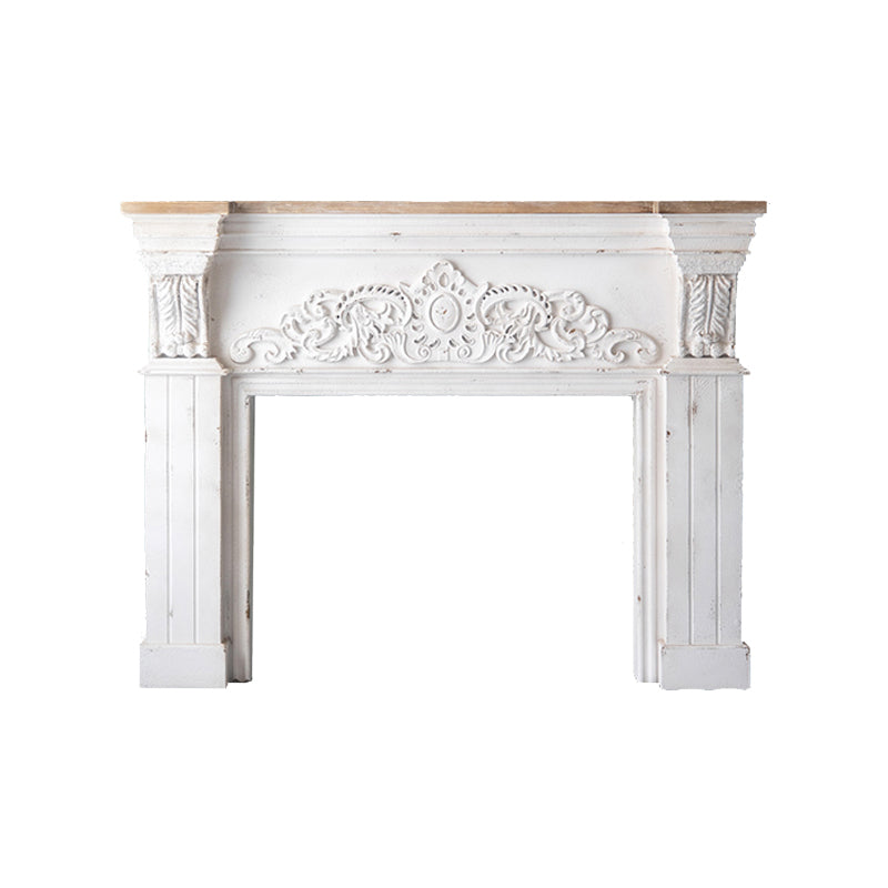 Rectangle Shape French Country Console Table Wooden Sofa Table in White