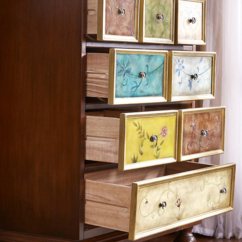 Mid-century Modern Wooden Chest Rectangle Accent Chest with 5-Drawer Clearhalo 'Cabinets & Chests' 'cabinets_chests' 'furn' 'furn_cabinets_chests' 'Furniture' 'Living Room Furniture' 7442876