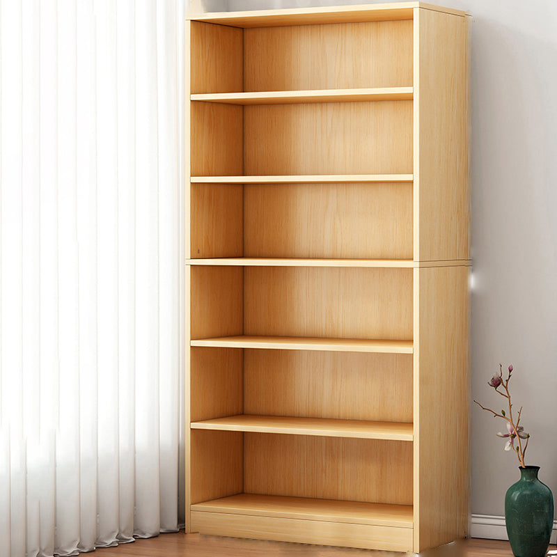 Modern Side Cabinet Standard Wood Storage Cabinet with Shelves 31.5"L x 9.4"W x 70.9"H Natural Clearhalo 'Cabinets & Chests' 'cabinets_chests' 'furn' 'furn_cabinets_chests' 'Furniture' 'Living Room Furniture' 7445997