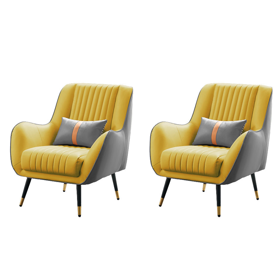 Vaste ruglounge stoel lederen waterbestendige zijstoel voor woonkamer