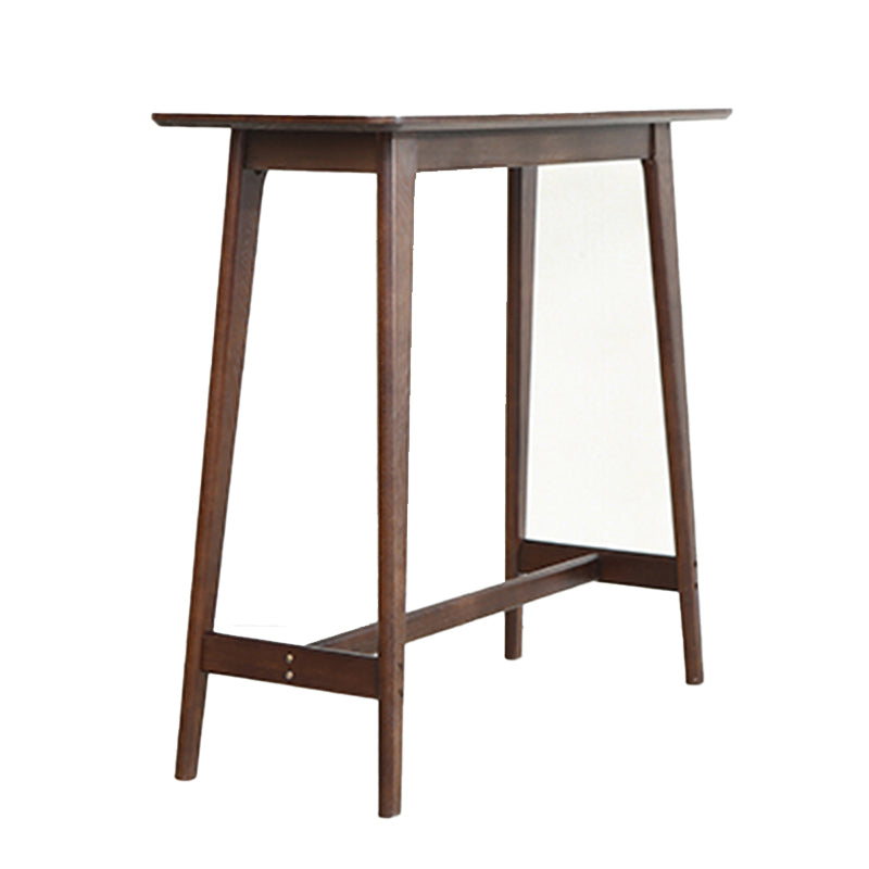 Solid Wood Counter Height Dining Table Modern Patio Bar Table Brown Without Chairs Clearhalo 'Bar Furniture' 'Bar Tables' 'bar_tables' 'furn' 'furn_bar_tables' 'Furniture' 'Kitchen & Dining Furniture' 7448726