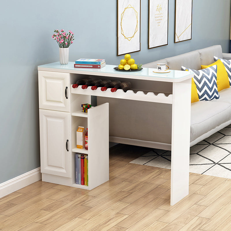 Eigentijdse bar eettafel indoor rechthoekige tegen tafel