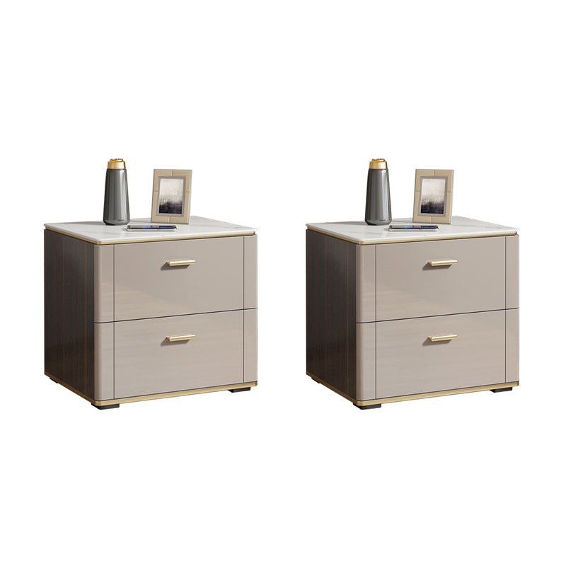 Table table de chevet de nuit de nuit glamour avec 2 tiroirs