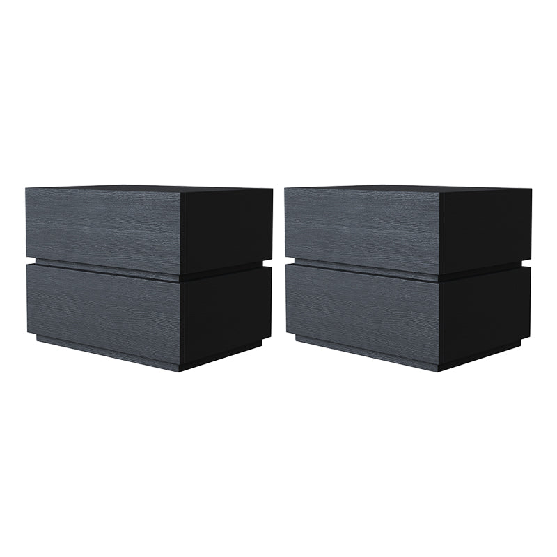 Night table de chevet de lit moderne en bois table de chevet de table avec 2 tiroirs