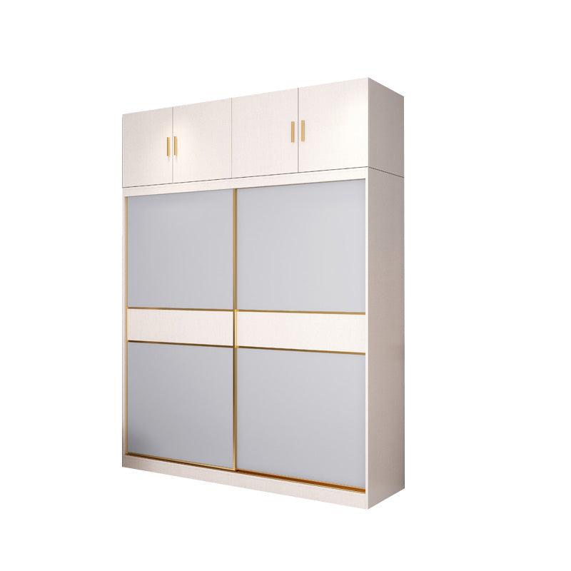 Armadio in legno in legno in stile costiero camera da letto a porte scorrevoli armadio