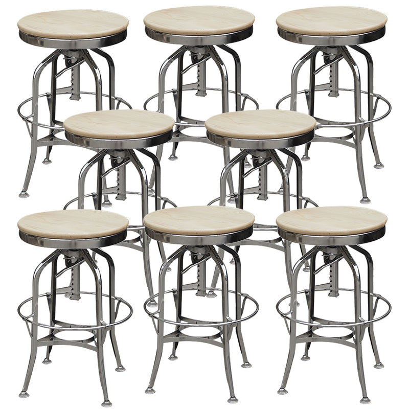 Tabourets de barre de jambes en métal industriel