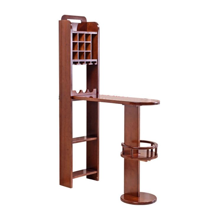 Moderne rubberen houten bar eettafel ellips staaf tafel voor keuken