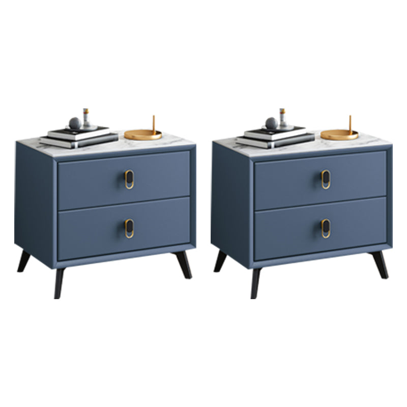 Table table de nuit en pierre de lit de lit glamour avec tiroirs