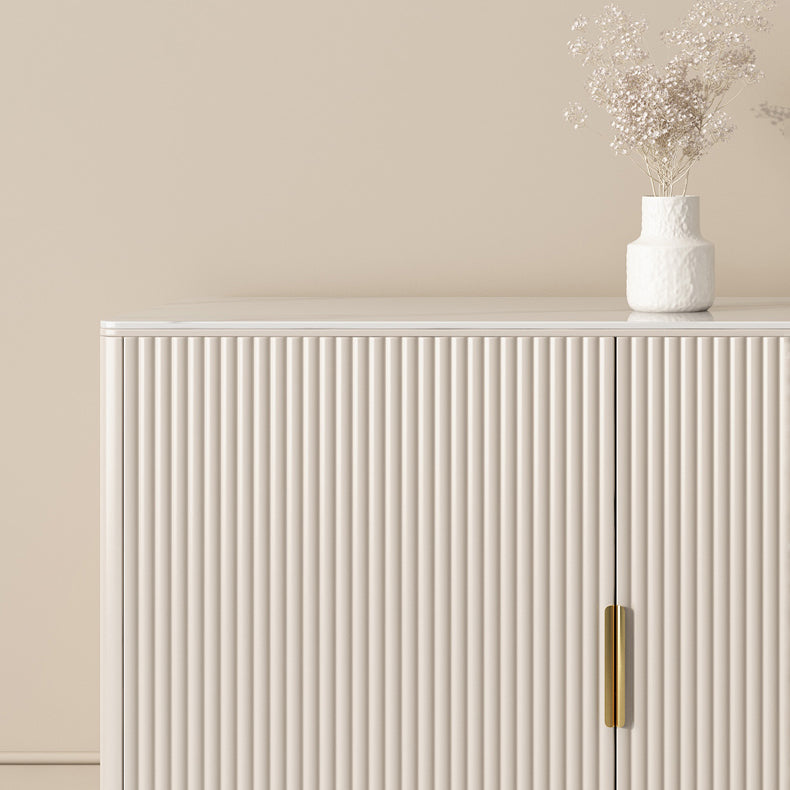 Gabinete de lado de piedra del aparador contemporáneo con cajones para la cocina