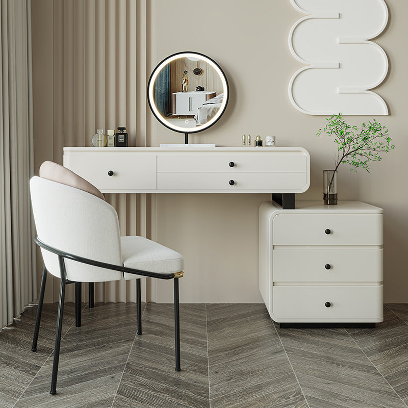 Moderner Schlafzimmer Eitelkeitsverkleidetisch Massivholz Make -up Eitelkeit mit Schublade