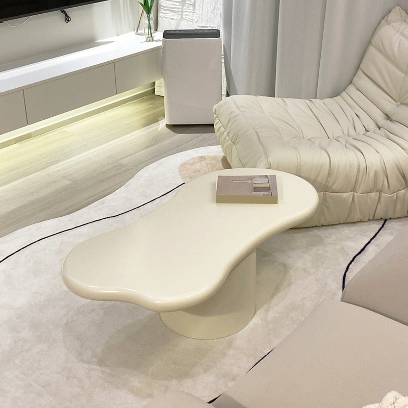 Pedestal Coffee or End Table Contemporary Slate Coffee Cocktail Table White Clearhalo 'Coffee & Accent Tables' 'Coffee Tables' 'coffee_tables' 'furn' 'furn_coffee_tables' 'Furniture' 'Living Room Furniture' 7475796