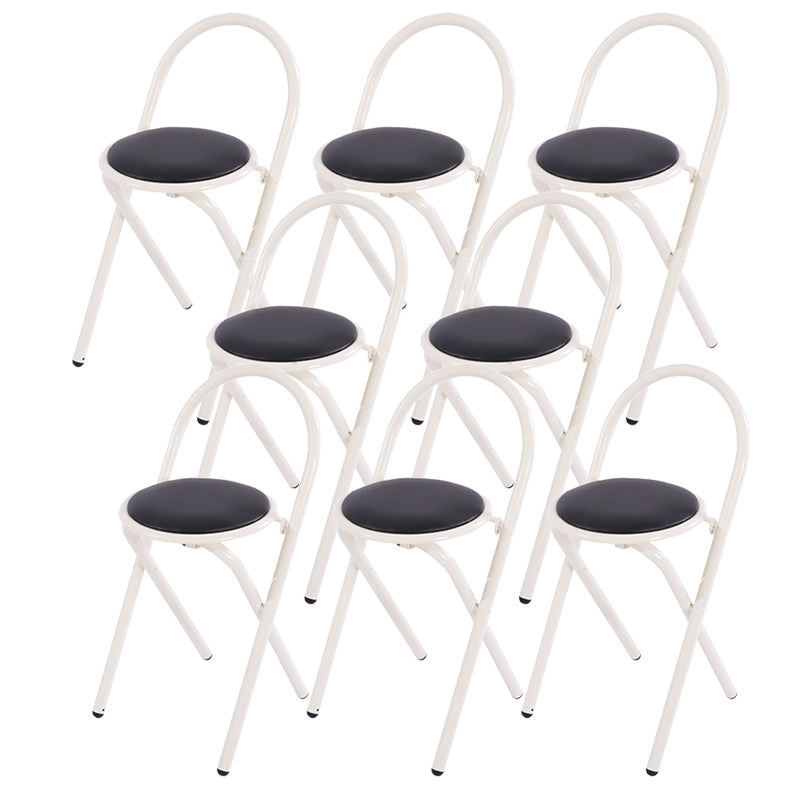 Contemporary Side Chair Metal Open Back Dining Chair for Indoor