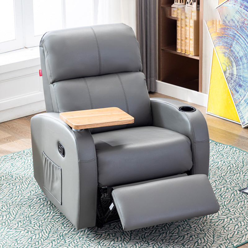 Tasche laterali di poltrona standard contemporanea in metallo a colori solidi interni