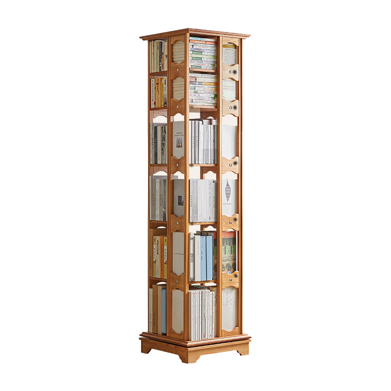 Style moderne Open Backshelf Bibliothèque en bois massif standard avec étagères