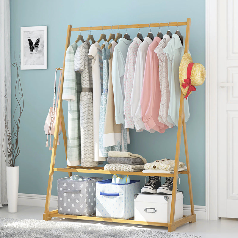 Appuntamento per abiti moderni in legno massiccio di cappotto indipendente con ripiani di stoccaggio