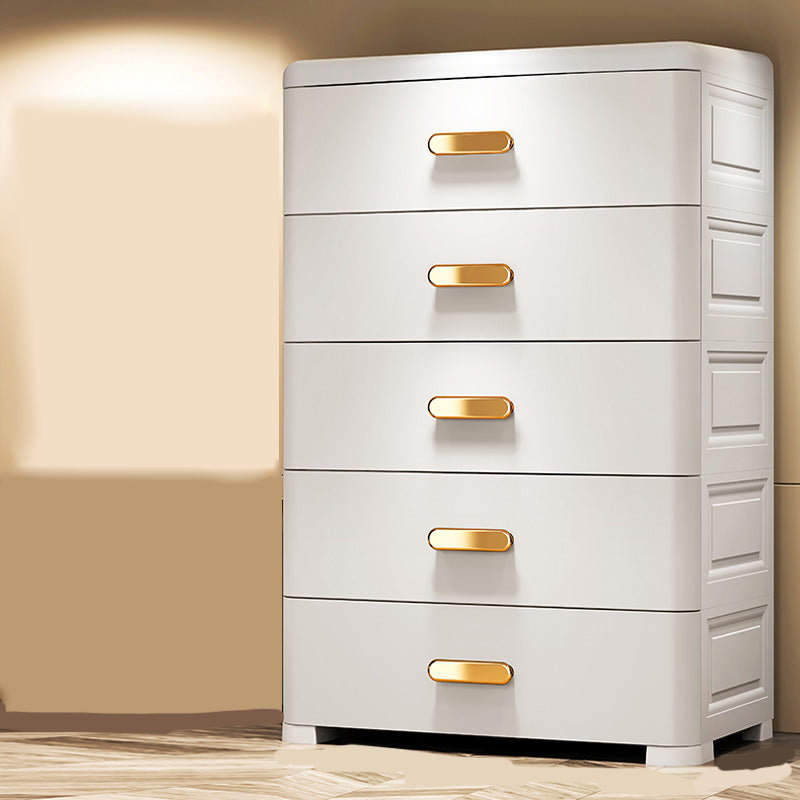 Rectangular Plastic Wardrobe Teen Style Simple Bedroom Storage Cabinet