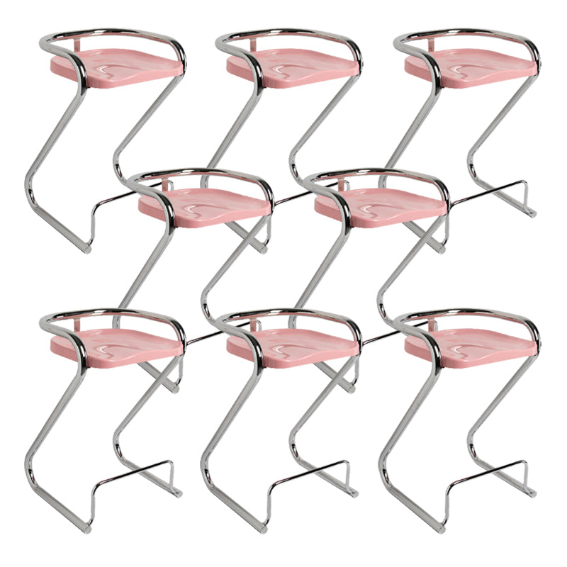 Industrial Metal Counter Stools Saddle Seat Counter Stool with Low Back