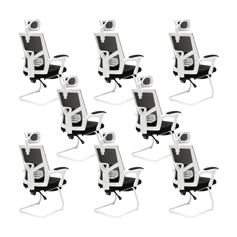 Chaise de bureau à armes rembourrées modernes Pas de chaise de bureau ergonomique pénible