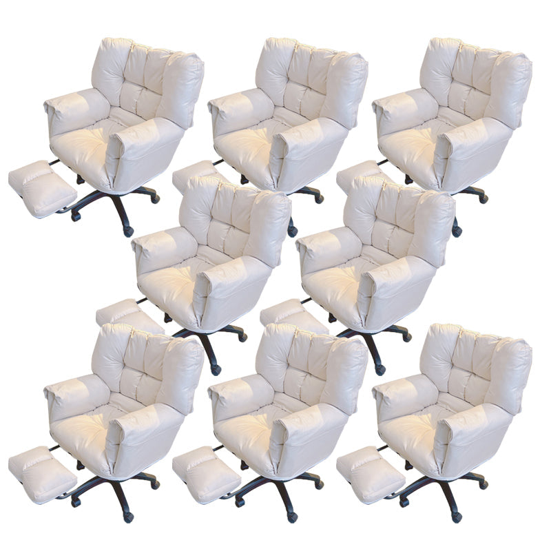 Chaise de bureau sans bras moderne mécanisme d'inclinaison sans chaise ergonomique pénible avec roues